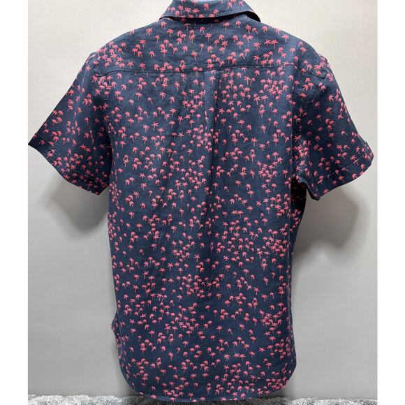 RODD AND Gunn Broadbay Sports Fit Short Sleeve Button Up Linen Shirt Size L - Picture 3 of 8